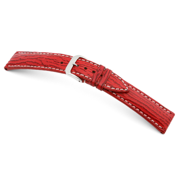 Wave bracelet montre cuir rouge