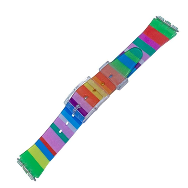 bracelet montre swatch multicolore