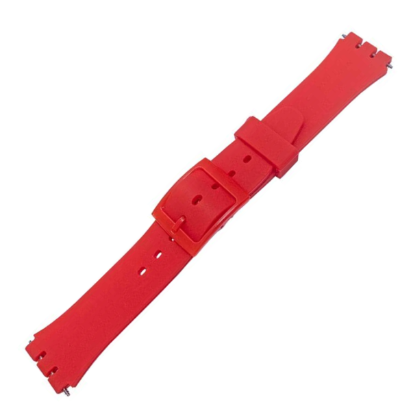 bracelet montre swatch rouge clair